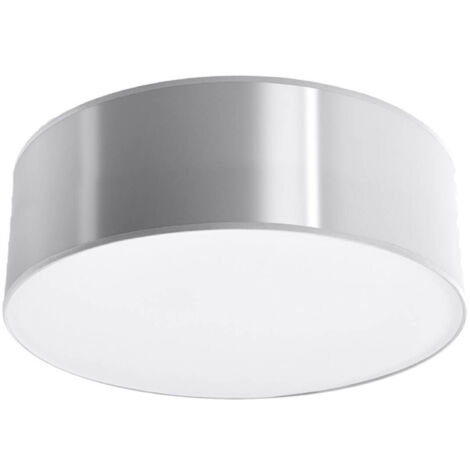 Sollux ARENA Cylindrique Flush Gris Clair 25cm E27