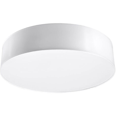 Sollux ARENA Plafonnier Cylindrique Blanc 55cm E27