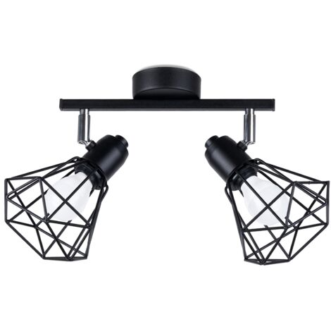 Sollux Artemis Spot de Plafond Twin Noir