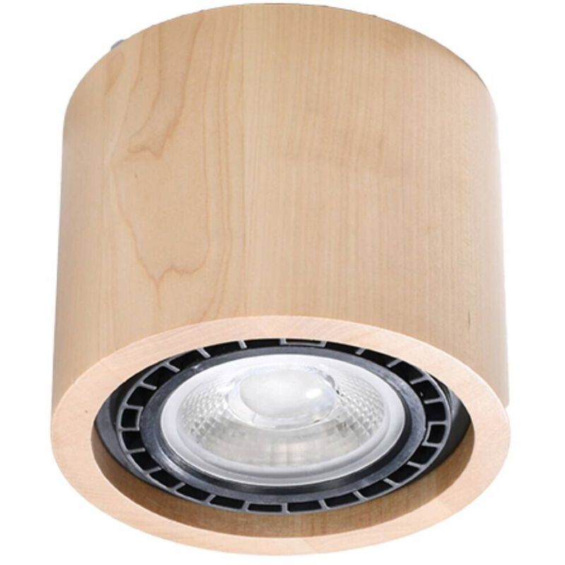 Plafonnier Basic bois 1xGU10 Sollux