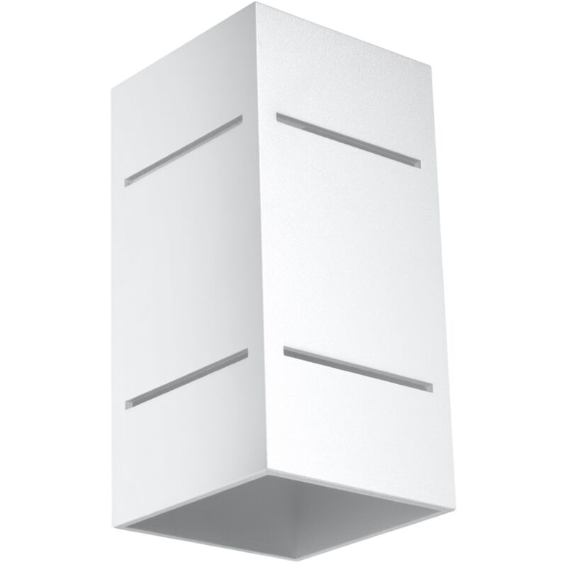 Image of White blocco wall lamp
