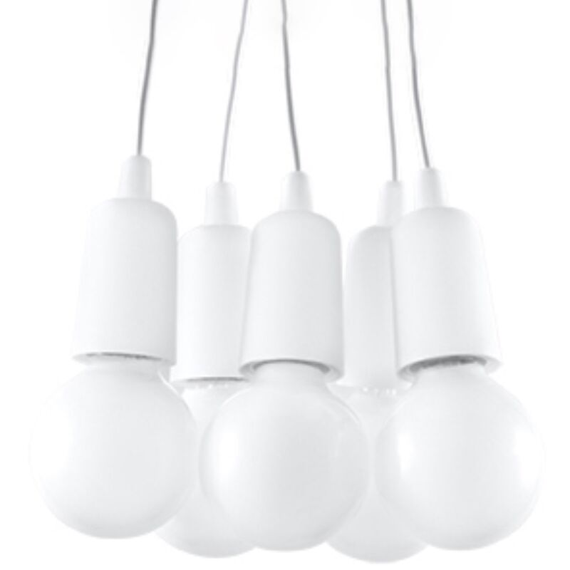 Sollux Diego 5 pendant lamp white