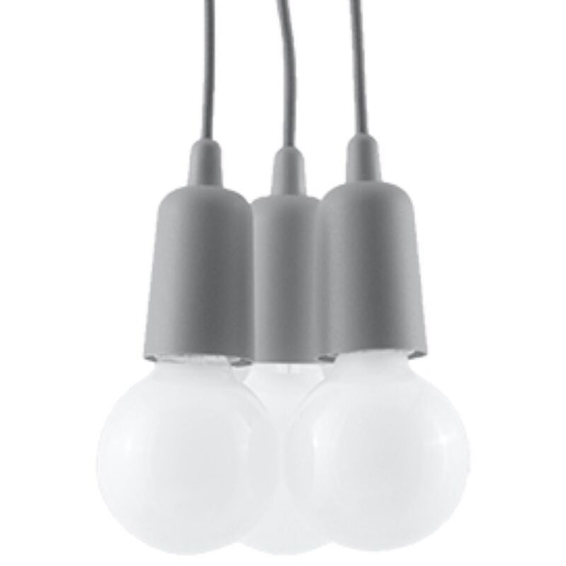 Suspension Diego pvc 3xE27 Sollux