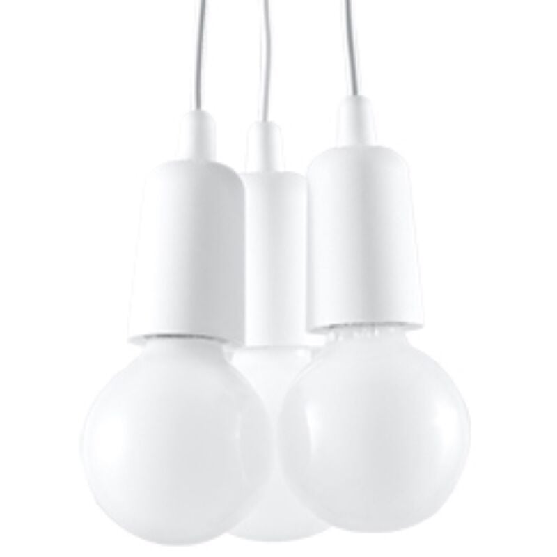 Suspension Diego pvc 3xE27 Sollux