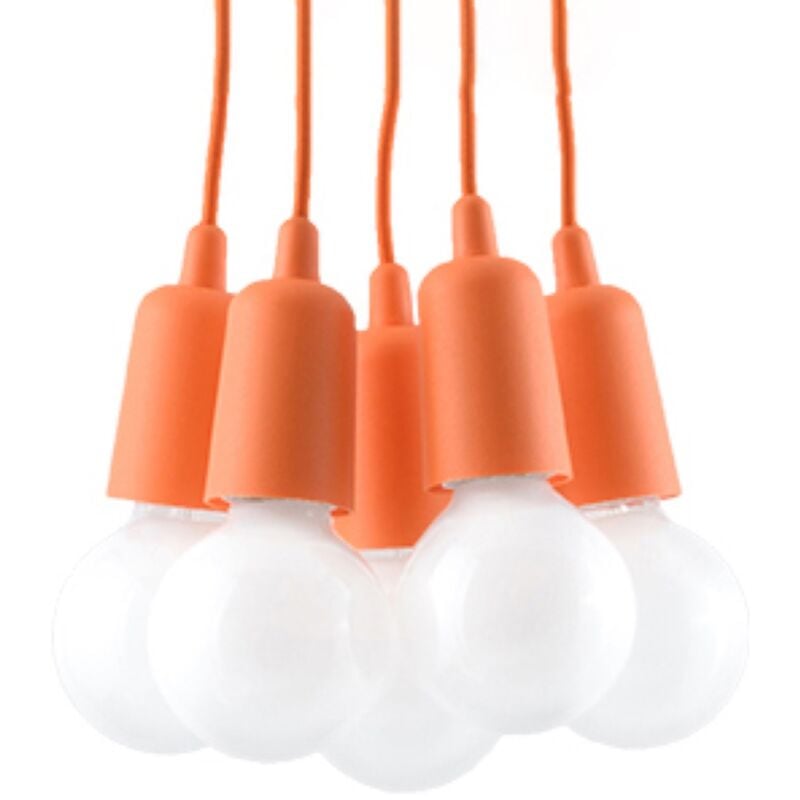 Suspension Diego pvc 5xE27 Sollux