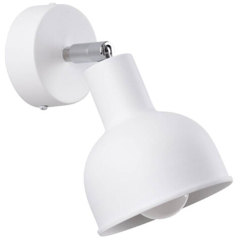 Sollux Elba Applique murale à spot unique Dome Blanc