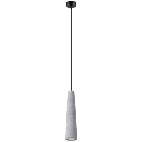 Sollux Electra Schlanke Pendel-Deckenleuchte Beton