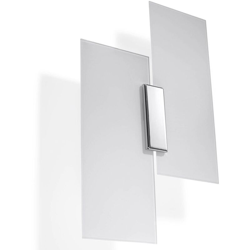 Sollux FABIANO - Applique murale à 2 ampoules, blanc, chrome, E27