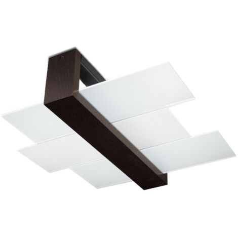 Sollux FENIKS - 2 Light Flush Deckenleuchte Schwarz, E27