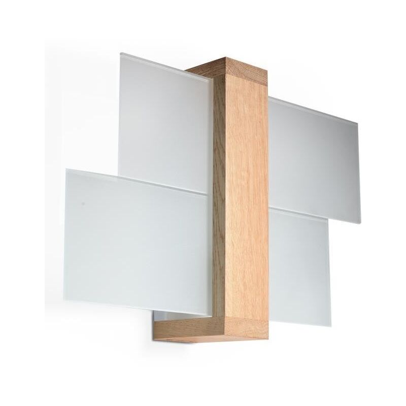 Sollux - Applique murale feniks 1 1xE27 bois naturel SL.0077