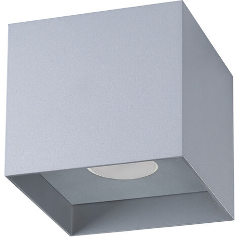 Sollux Hati Downlight carré minimaliste monté en surface gris 1x GU10