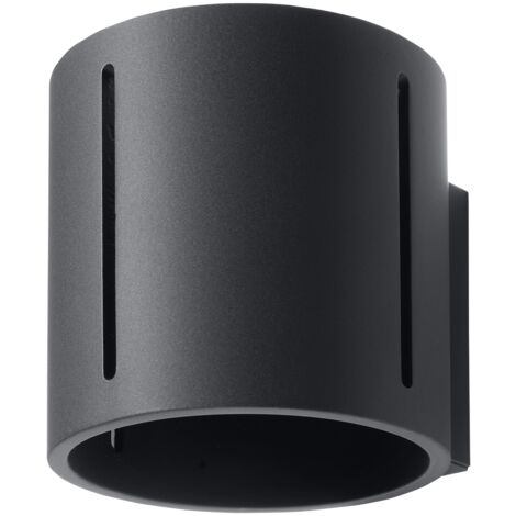 Sollux INEZ - 1 Light Flush Wandleuchte Schwarz, G9