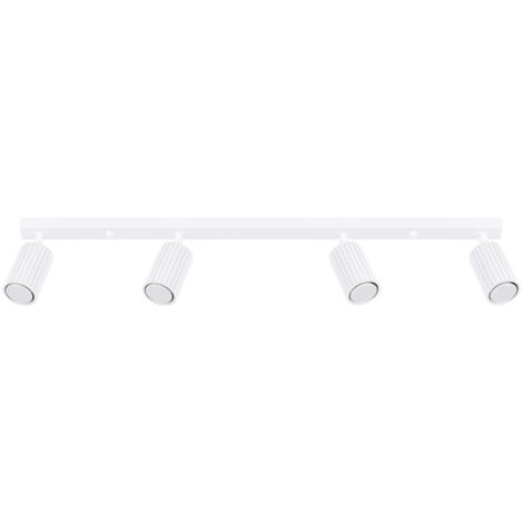 Sollux Karbon Minimalistische Strahlerleiste 4 Lichter Weiß