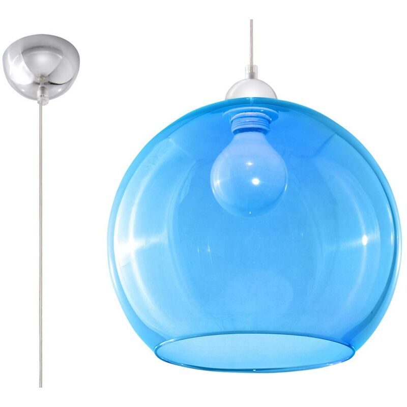 Image of Sollux - ball pendente lampada blu l: 30, b: 30, h: 80, E27, dimmerabili