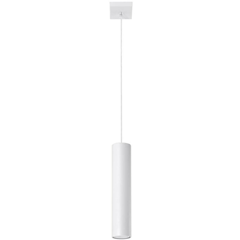 Image of Sollux - Lampada a sospensione lagos 1 l bianco: 8, b: 8, h: 100, GU10, dimmable