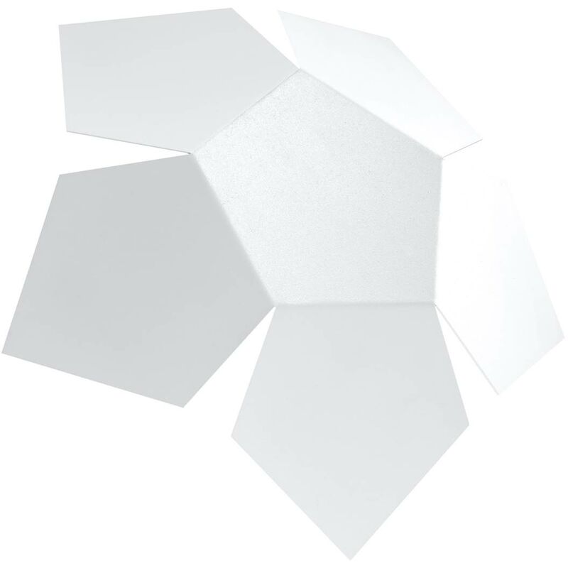 Sollux - Parete penta luce bianca l: 30, b: 30, h