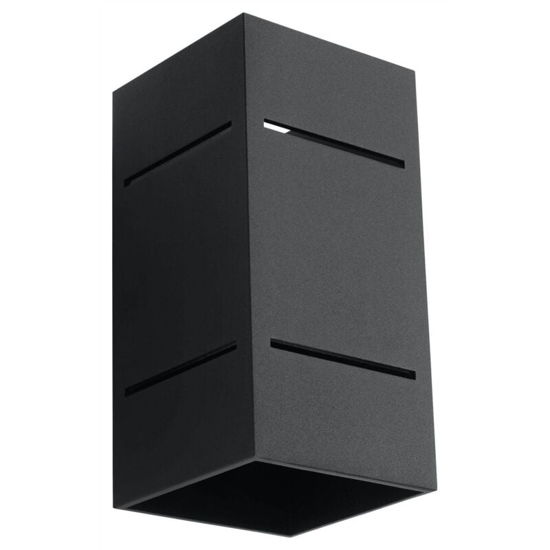 Sollux - blocco - 1 Applique da parete a filo luce nera, G9