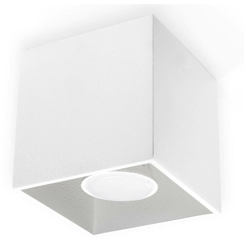 Image of Sollux - Soffitto quad luce bianca 1 l: 10, b: 10, h: 10, GU10, dimmable