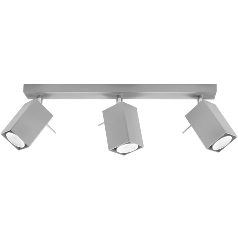 Lampada da soffitto Merida grigio 45x16x6cm Sollux