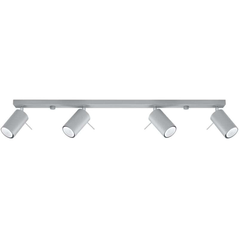 Lampada da soffitto Ring grigio 80x16x6cm Sollux
