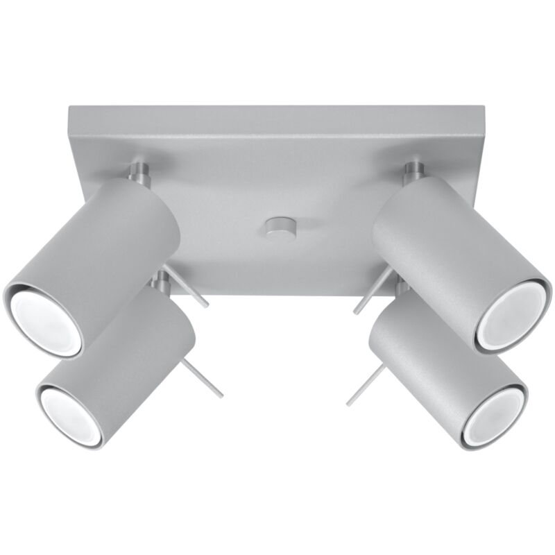 Sollux - Lampada da soffitto Ring grigio 25x16x25cm