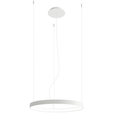 Sollux Lighting Rio Lámpara colgante de techo con anillo LED integrado, blanco, 3000 K, 3870 lm
