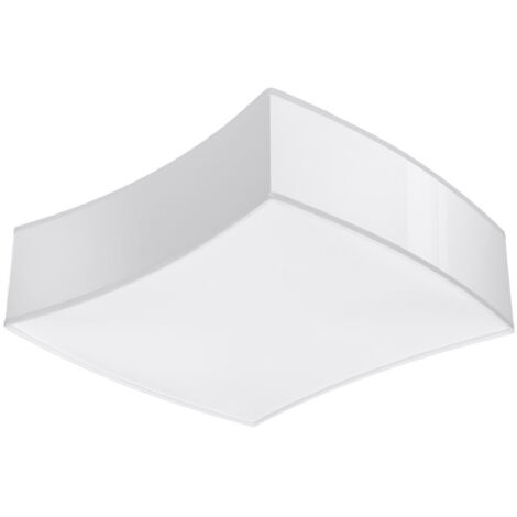 Sollux Lighting Square Plafón Decorativo Empotrado, Blanco, 39cm
