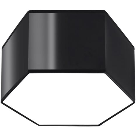 Sollux Lighting Sunde Dekorative Unterputz-Deckenleuchte, Schwarz, 15,5 cm
