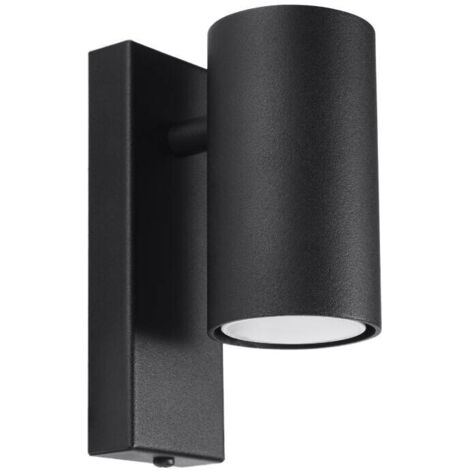 Sollux Lighting Utti Einzelstrahler, Schwarz, 1x GU10