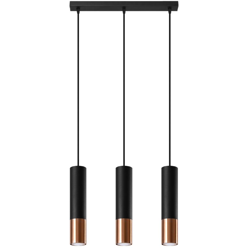Image of Sollux - loopez 3L black/copper pendant&hellip;