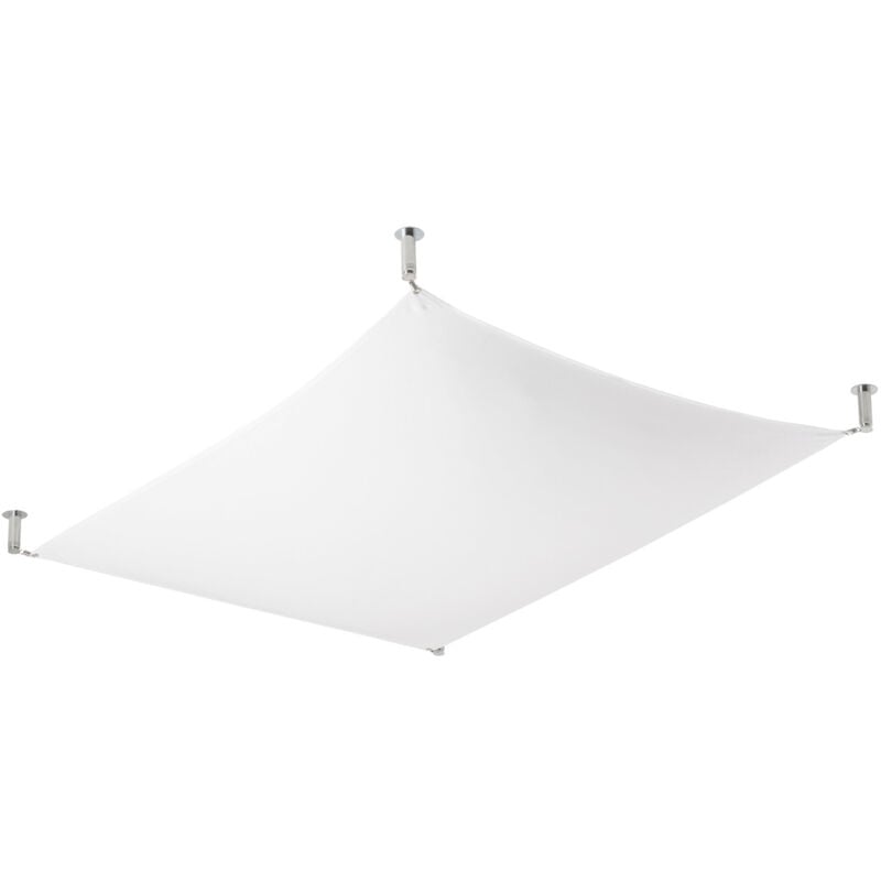 Sollux LUNA Tissu Décoratif Encastré Blanc Clair G13