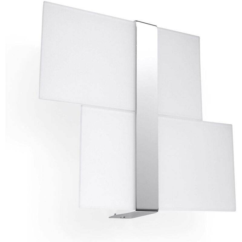 

Sollux Lighting - Sollux MASSIMO - Aplique de pared empotrado con 2 luces Blanco, Cromado, G9