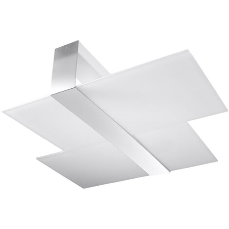 Sollux MASSIMO - Lámpara de empotrar decorativa de 2 luces Blanco, Cromado, E27