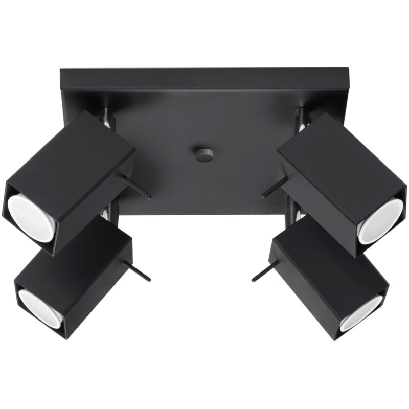 Sollux Merida 4 black ceiling light