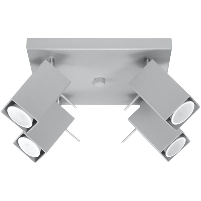 Lampada da soffitto Merida grigio 25x16x25cm Sollux