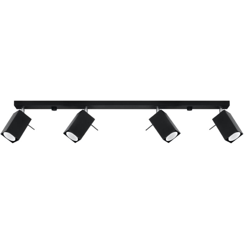 Lampada da soffitto Merida nero 80x16x6cm Sollux