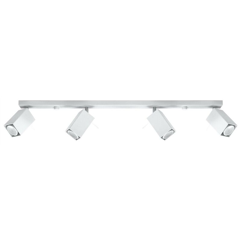 

Sollux Lighting - Sollux MERIDA - Barra de 4 focos de luz blanca, GU10