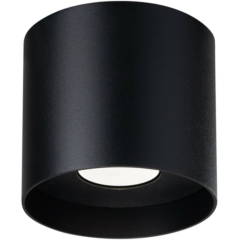 Image of Mika Downlight rotondo minimalista a montaggio superficiale nero 1x GU10 - Sollux