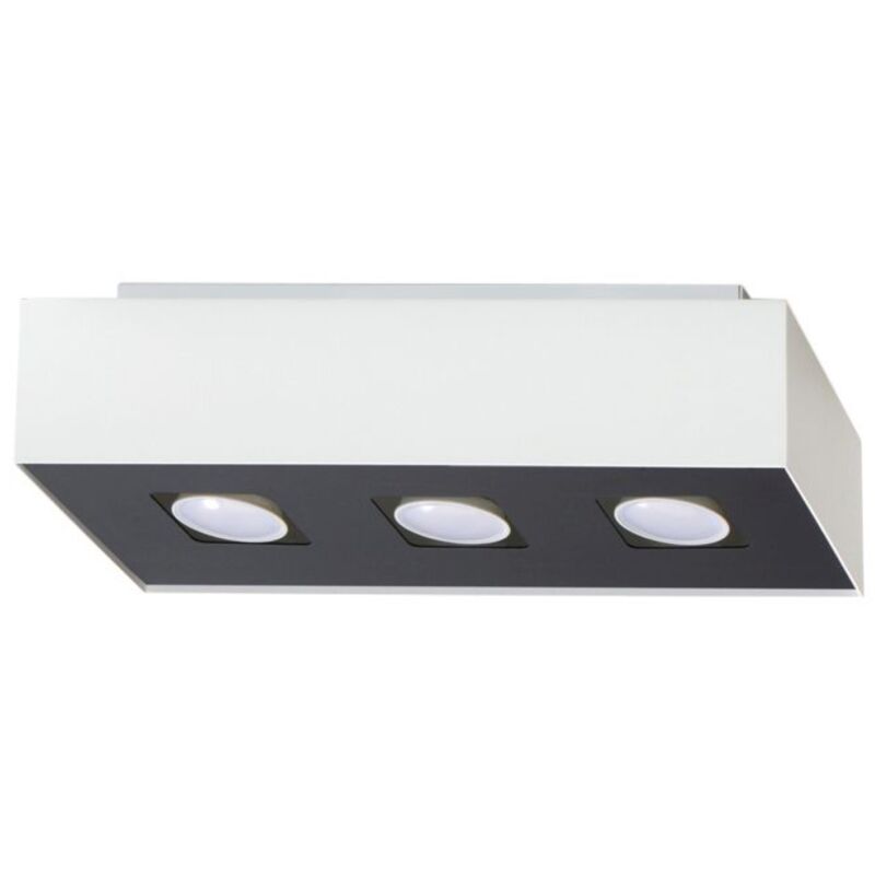 Mono 3 white ceiling light
