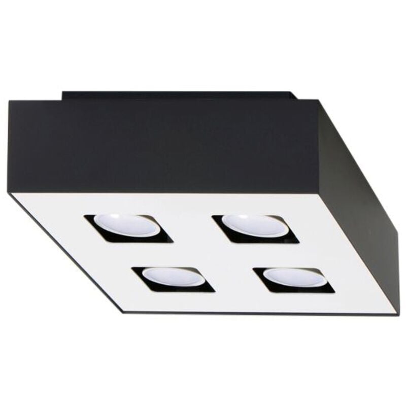 Plafonnier Mono acier 4xGU10 Sollux