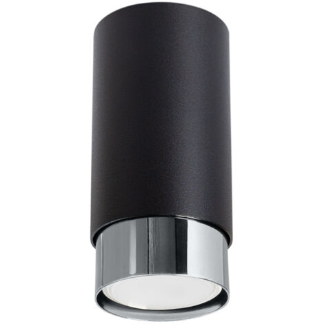 Sollux Nero Moderne Deckenleuchte klein Schwarz, Chrom