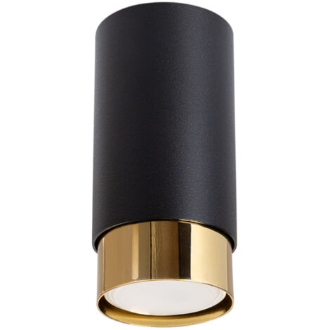 Sollux Nero Moderne Deckenleuchte klein Schwarz, Gold