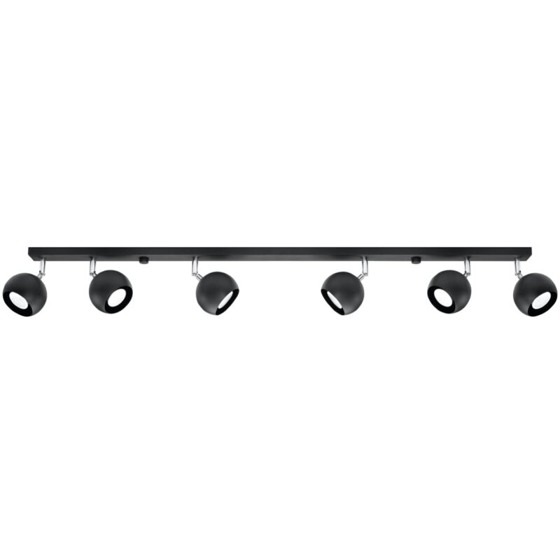 Lampada da soffitto Oculare nero 118x16x10cm Sollux