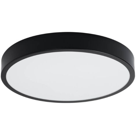 Sollux Onyx Plafoniera cilindrica 50cm Nero LED 3000K