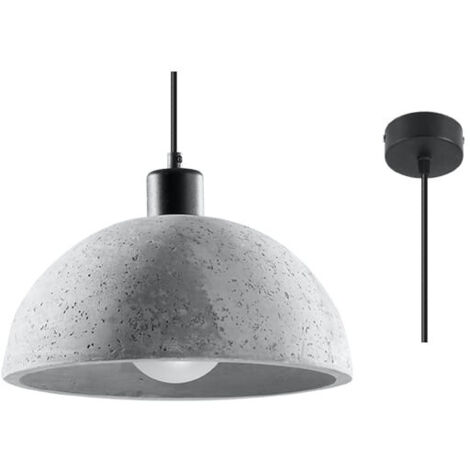 Sollux PABLITO Suspension Dome Gris Clair E27
