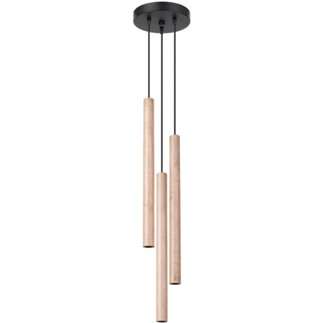 Sollux Pastelo Listón Moderno Madera 3x G9