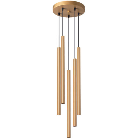 Sollux Pastelo Plafonnier suspendu cluster moderne doré 5x G9