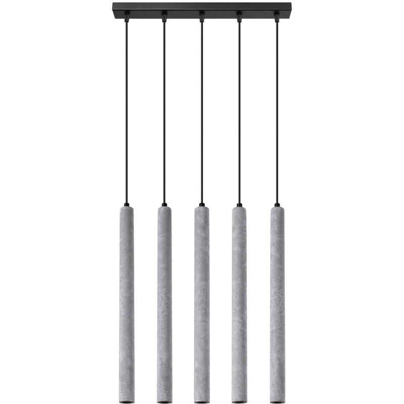 Pendentif Pastelo béton 5xG9 Sollux