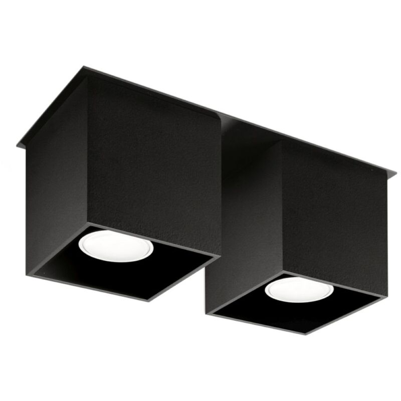 Ledkia - quad 2 black ceiling light