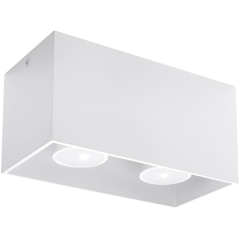 Quad white ceiling lamp